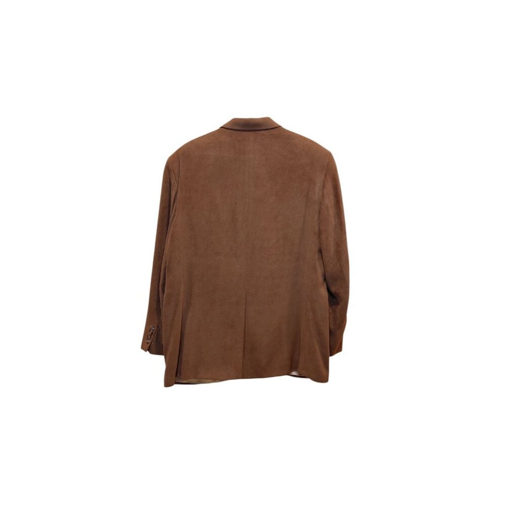 Vtg 90s LRL Lauren Ralph Lauren 2-Button Faux Suede Sport Coat 42R Blazer Preppy - Picture 2 of 12